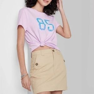 🎉HP🎉 NWT Wild Fable High Rise Chino Mini Skirt